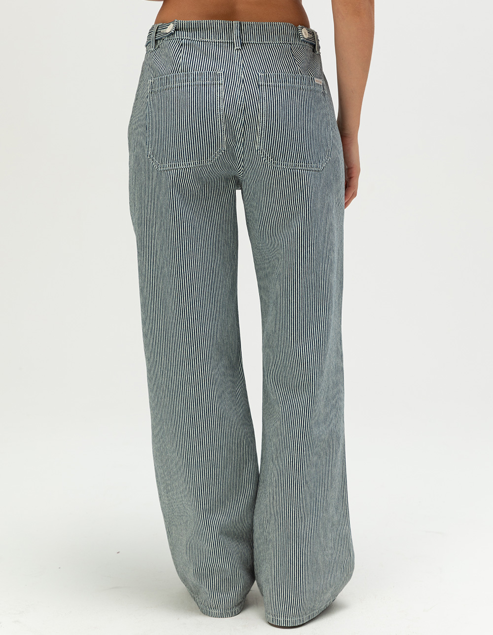 BRIXTON Jane Womens Wide Leg Utility Pants - FADED NAVY