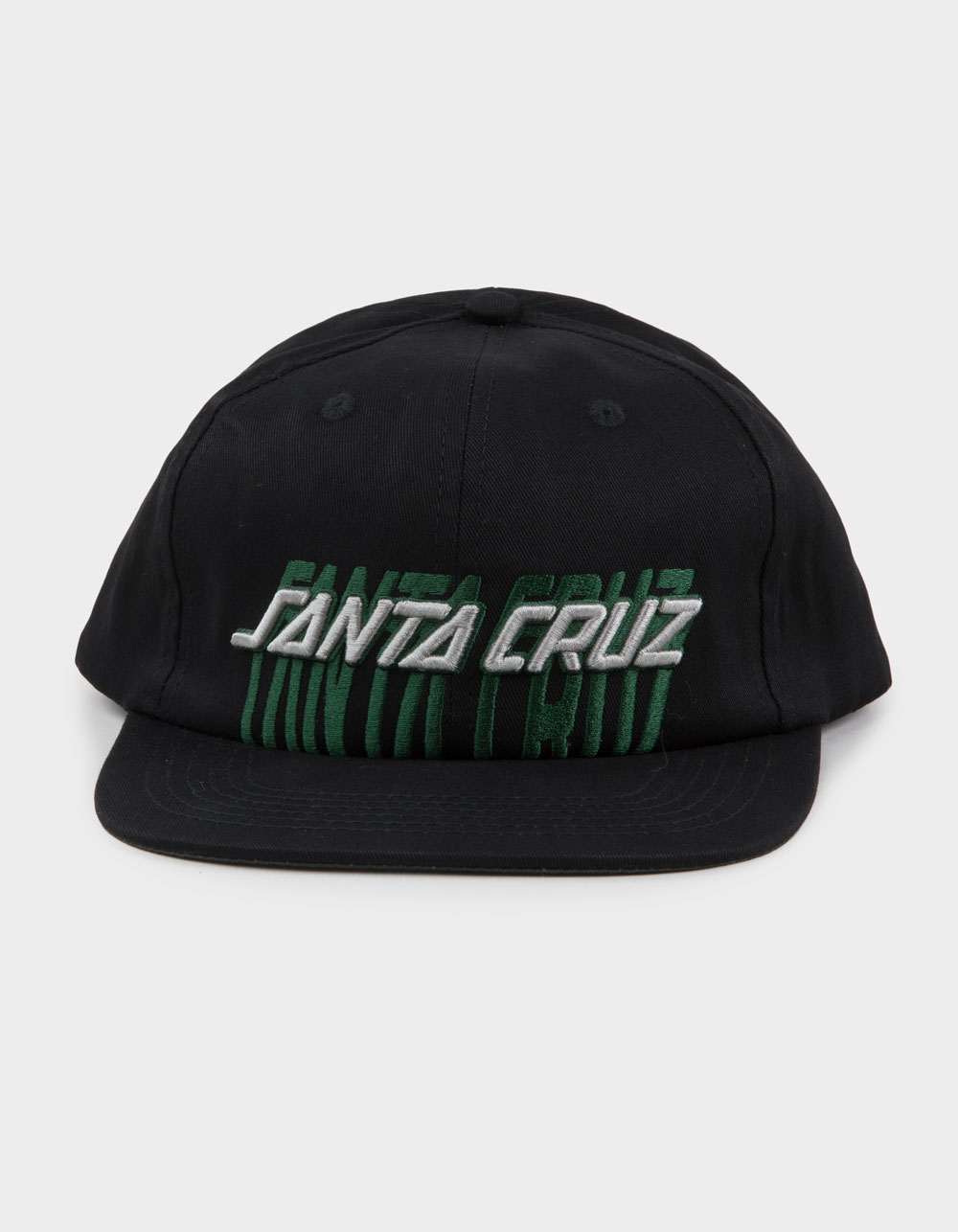 SANTA CRUZ Stretched Strip Structured Snapback Hat - BLACK COMBO