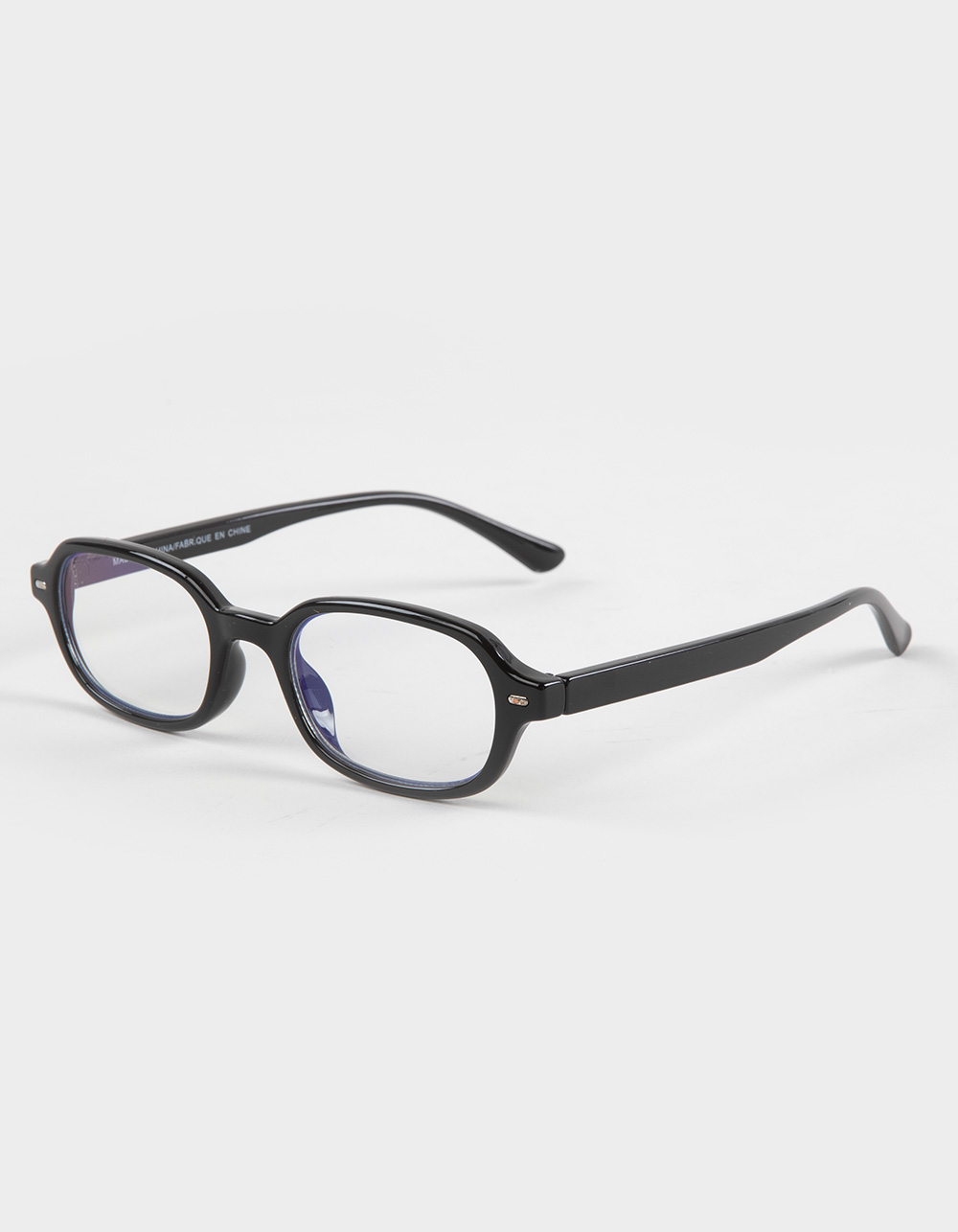 RSQ Rectangle Blue Light Glasses - BLACK