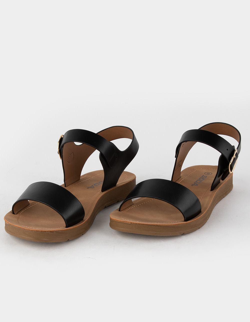 SODA Comfort Ankle Womens Sandals - BLACK | Tillys