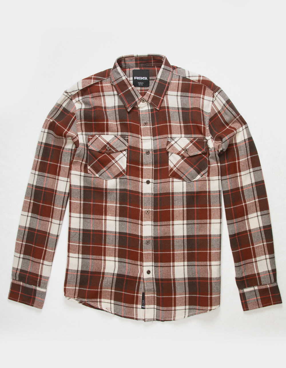 RSQ Mens Plaid Flannel - RUST | Tillys