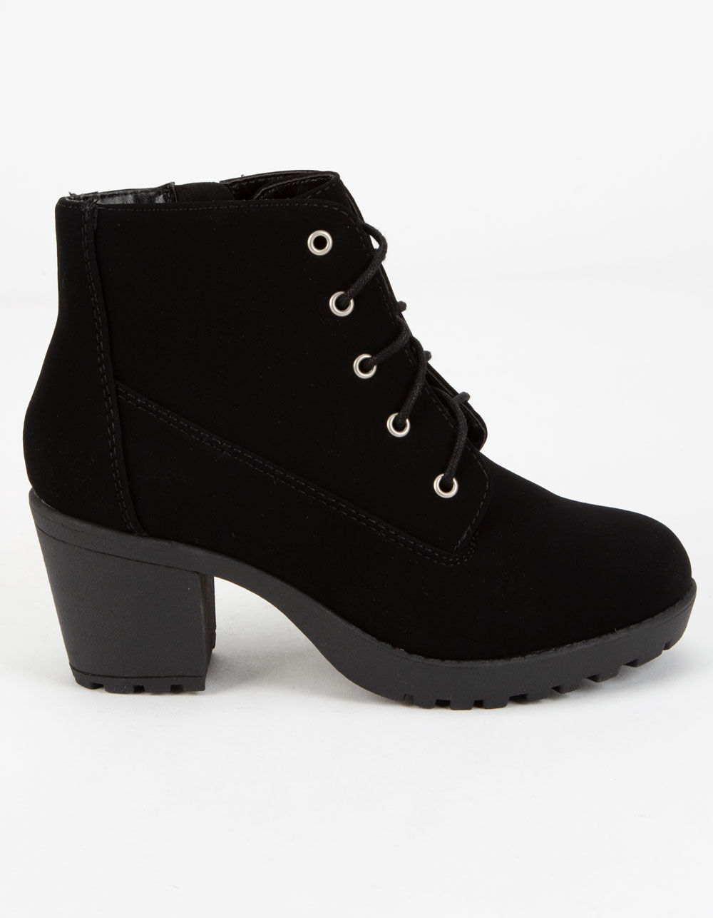 SODA Lace Up Black Girls Boot image number 1