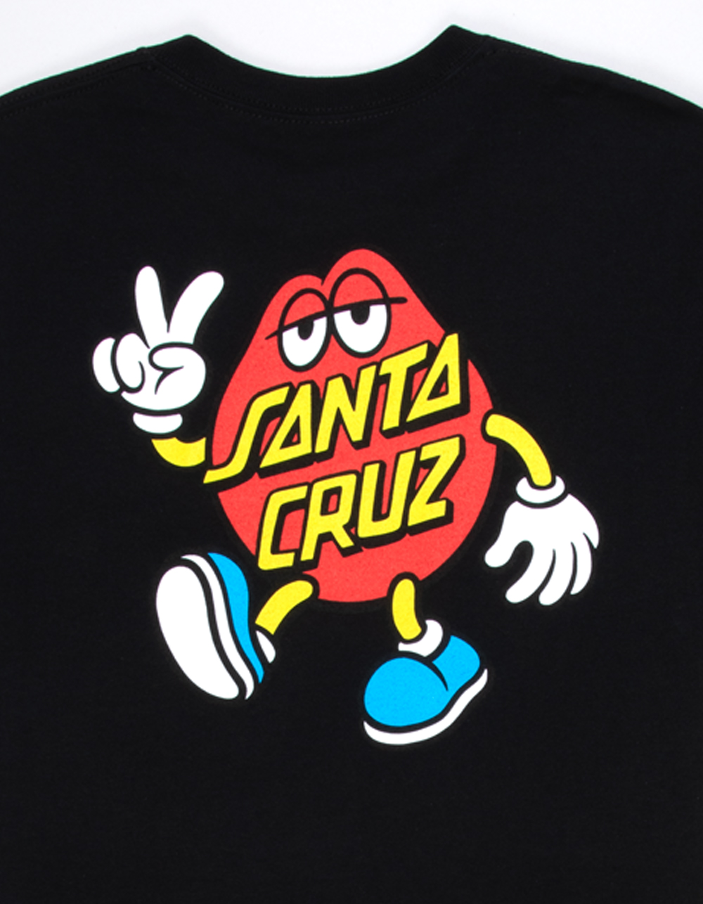 SANTA CRUZ Dot Guy Mens Tee - BLACK