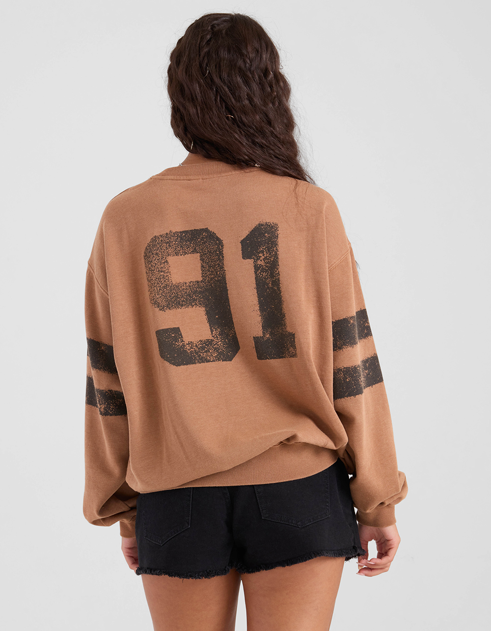 VOLCOM Levy Womens Crew Fleece - KHAKI