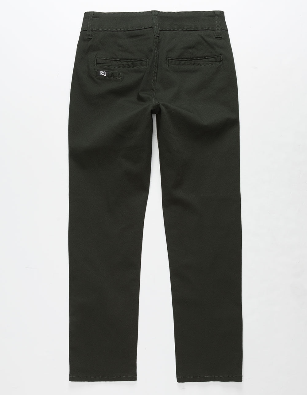 RSQ London Dark Olive Boys Skinny Chino Pants image number 4