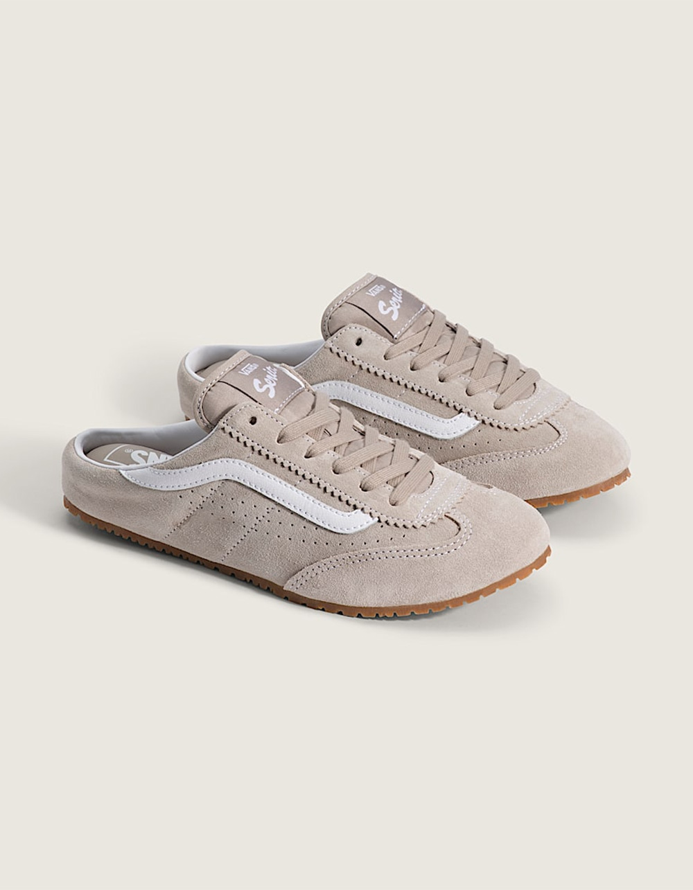 VANS Super Lowpro Womens Mules - TAUPE