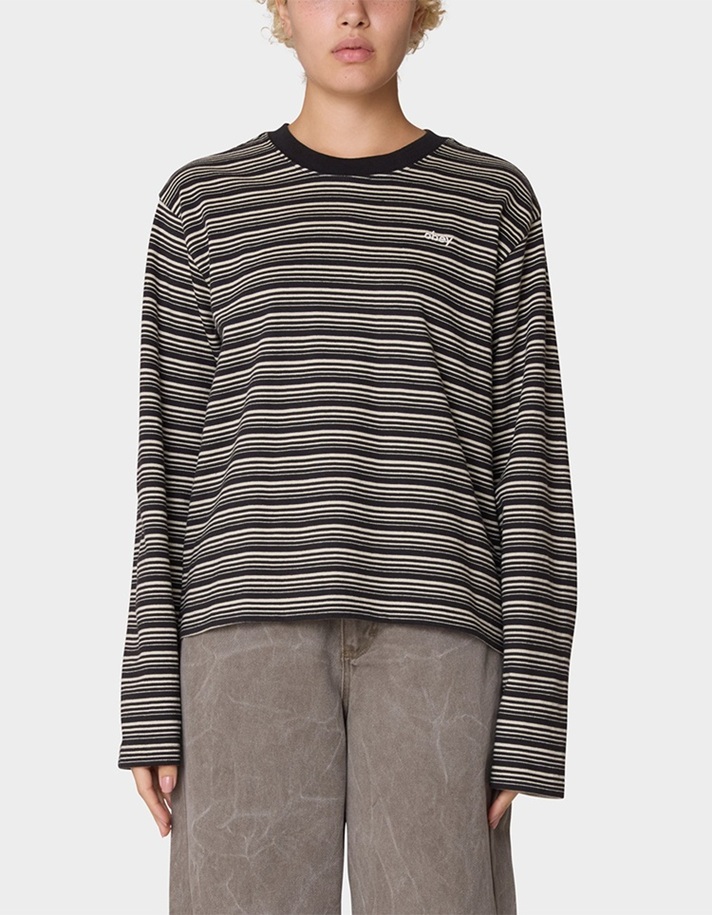 OBEY Dorothy Stripe Womens Long Sleeve Top