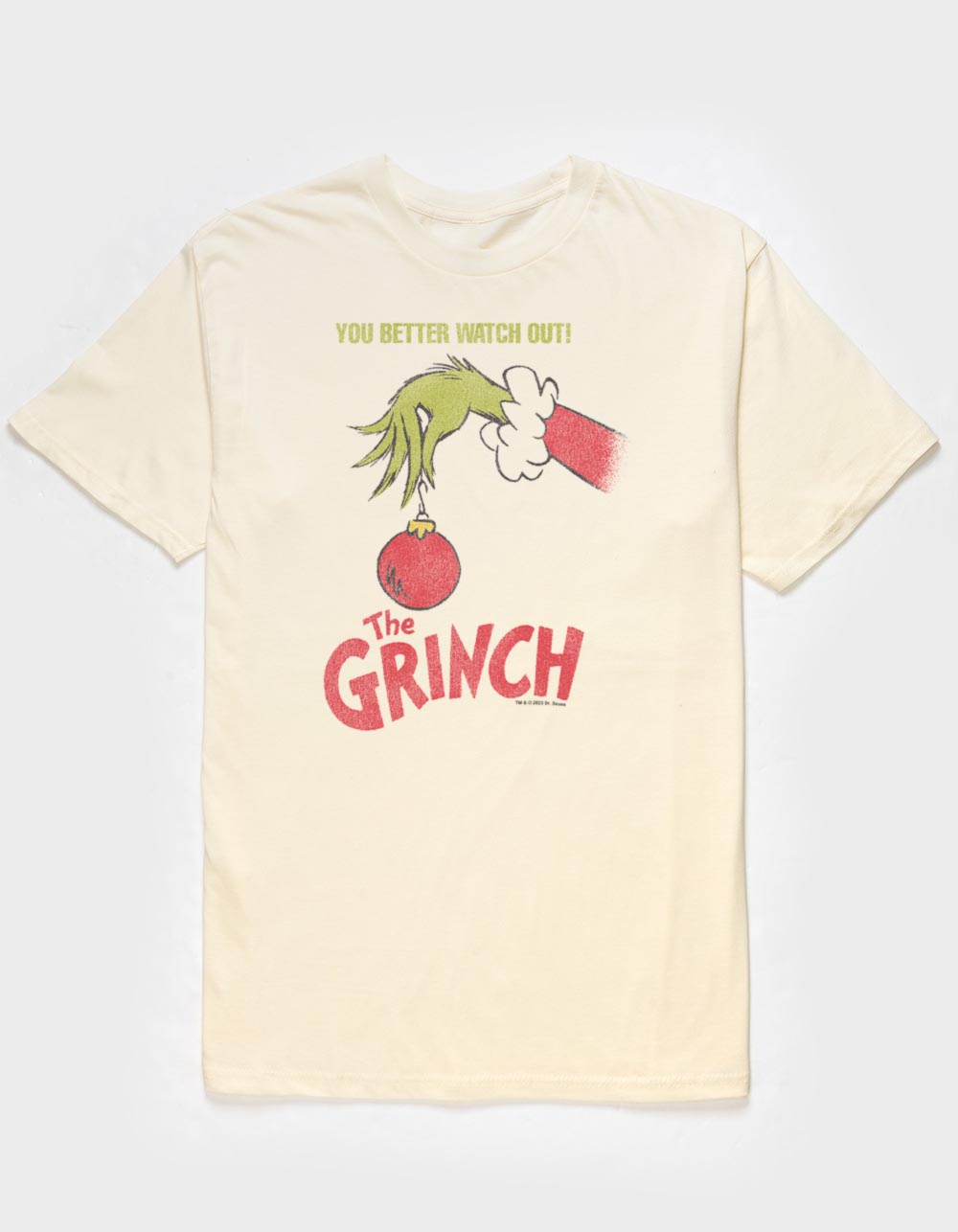 DR. SEUSS Grinch Better Watch Out Unisex Tee - NATURAL