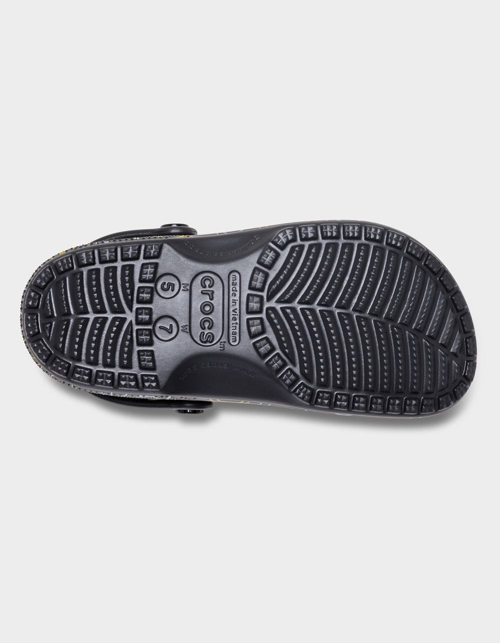 CROCS x SmileyWorld® Smiley Classic Clogs - BLACK/YELLOW