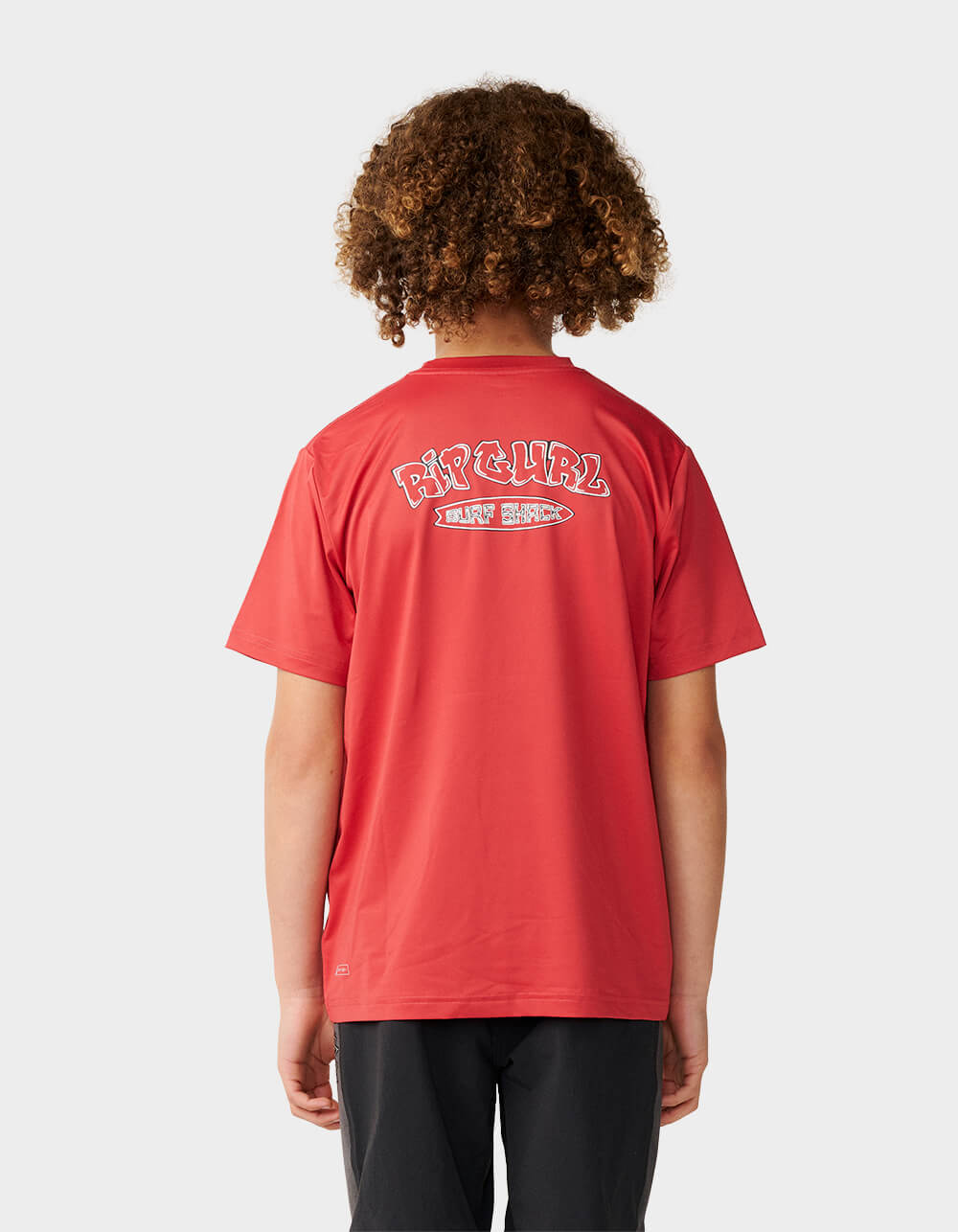 RIP CURL Surf Shack UPF Boys Short Sleeve Tee - RED