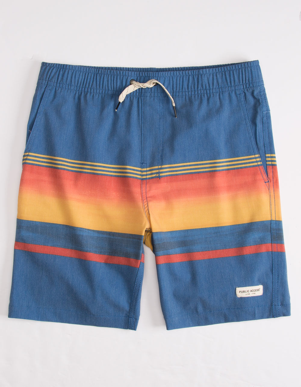 PUBLIC ACCESS Dawn Stripe Navy Boys Volley Shorts NAVY Tillys