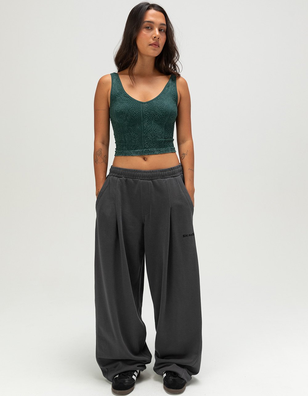 BDG Urban Outfitters Bobbi Womens Jogger Sweatpants - CHARCOAL