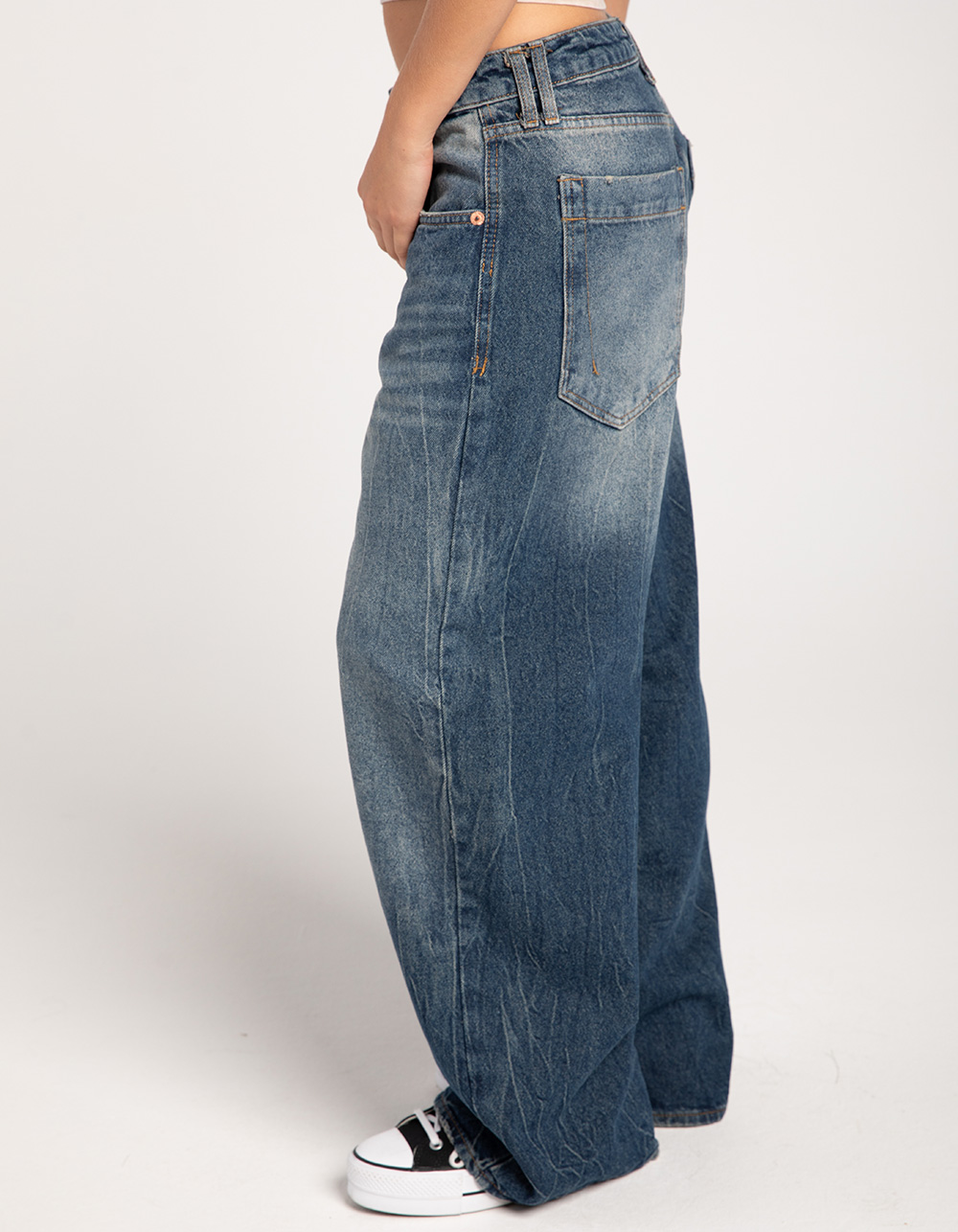 BDG Urban Outfitters Jaya Baggy Boyfriend Womens Jeans - DARK VINTAGE ...