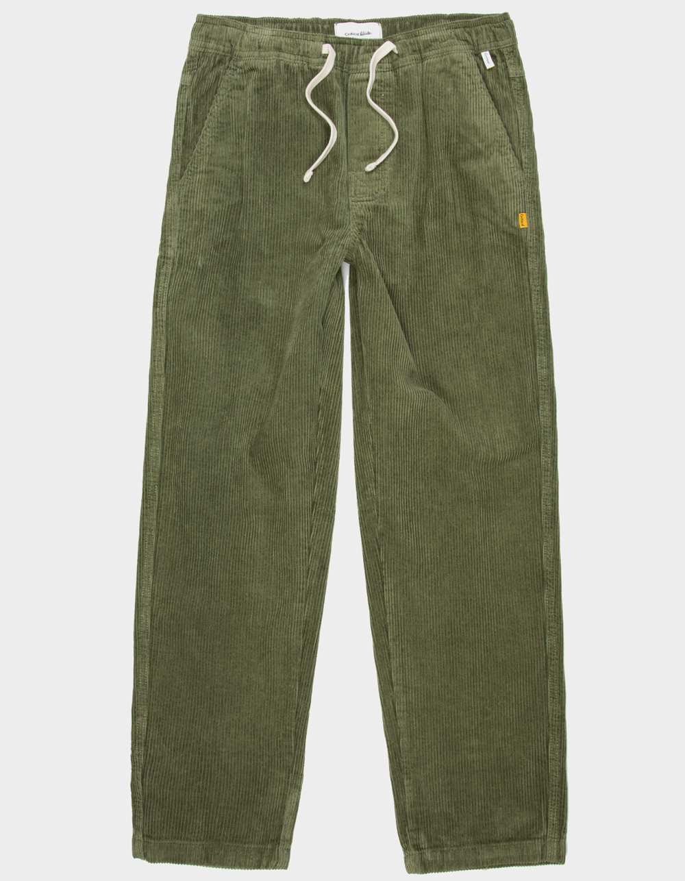 THE CRITICAL SLIDE SOCIETY Fever Mens Straight Corduroy Pants - OLIVE
