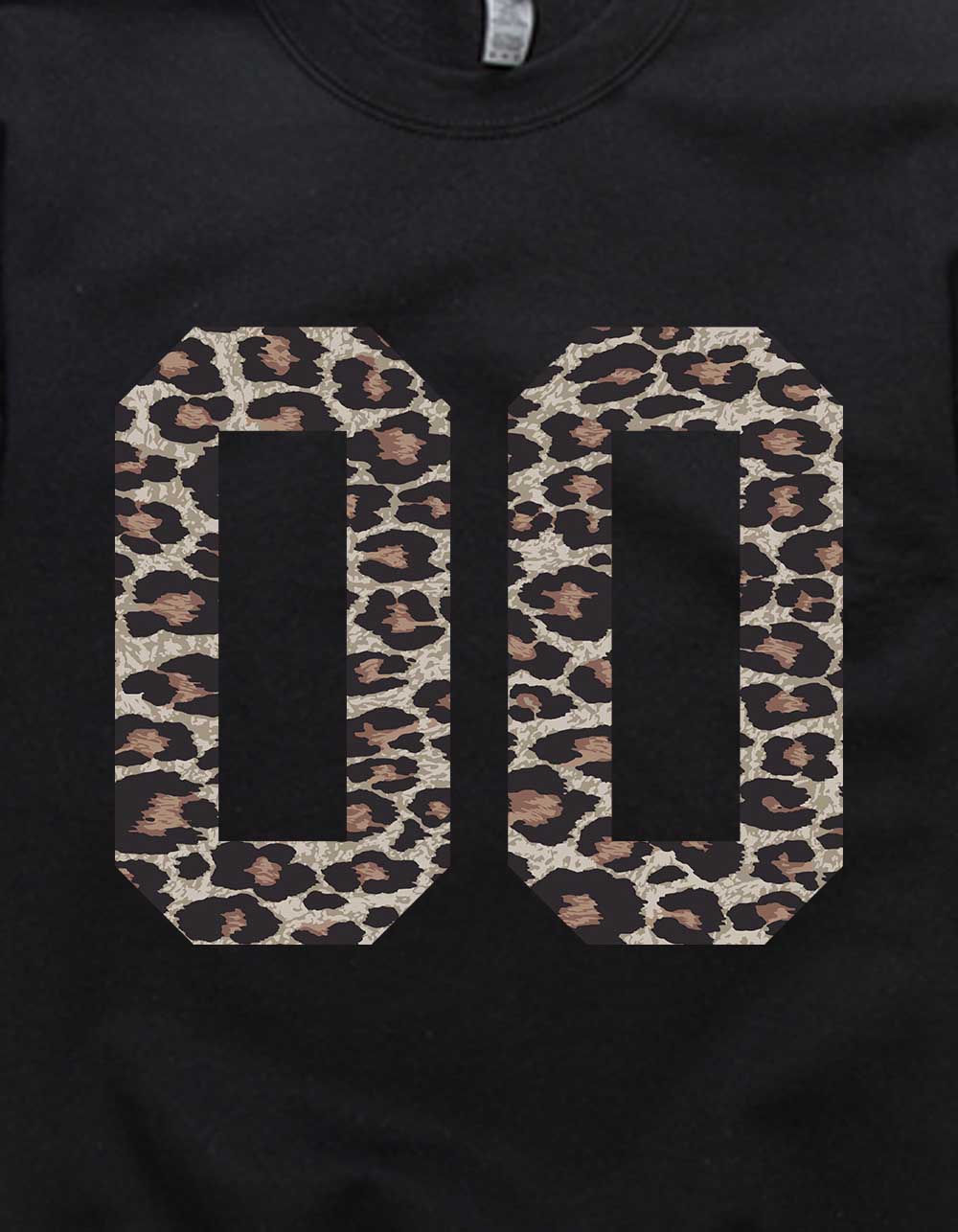 LEOPARD Double Zero Unisex Crewneck Sweatshirt - BLACK