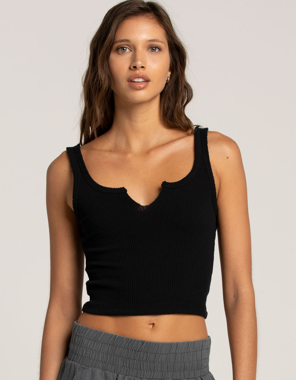 STYLAND Ribbed Cropped Tank Top - Farfetch