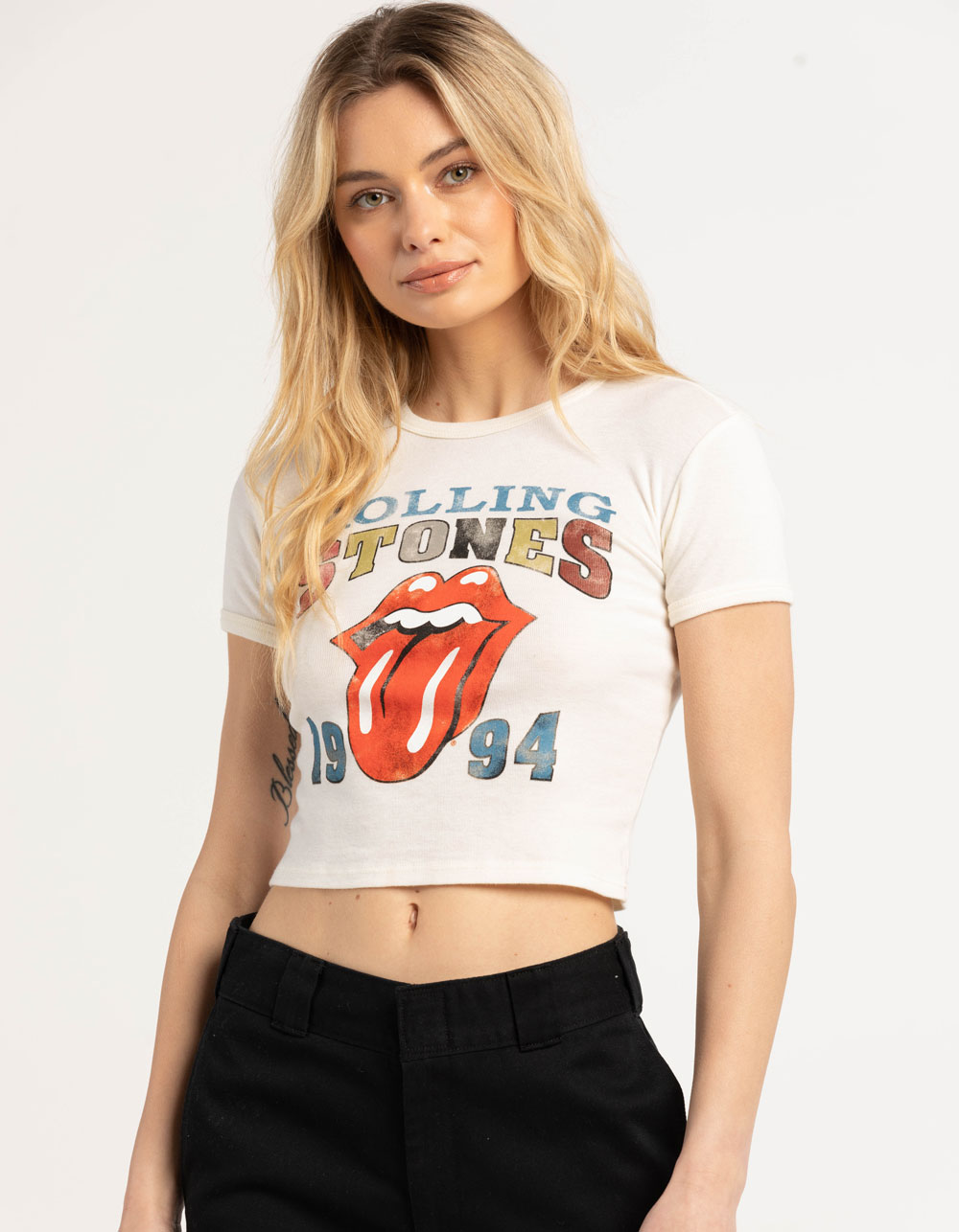 ROLLING STONES Womens Baby Tee - NATURAL | Tillys