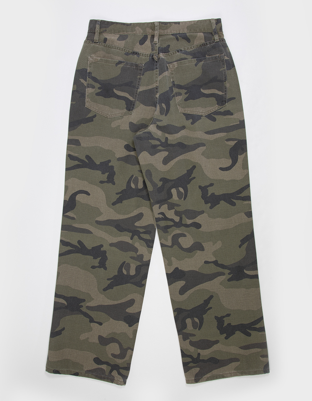 RSQ Mens 5 Pocket Baggy Pants - CAMO GREEN