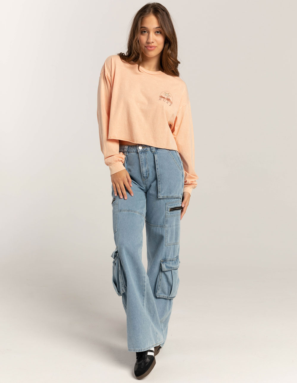 ROXY Palm Arcana Womens Long Sleeve Tee - SALMON