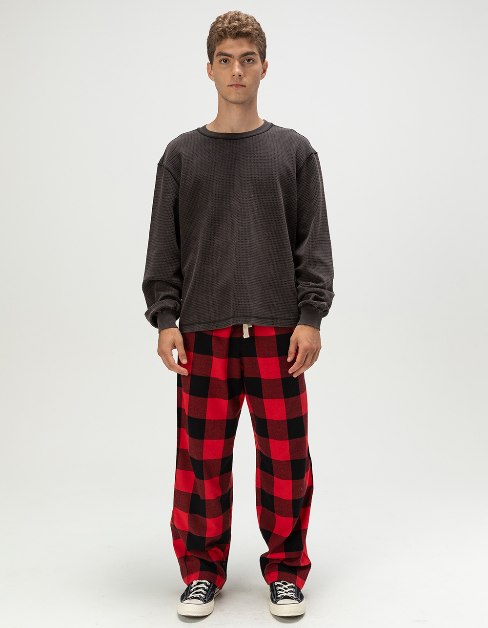RSQ Mens Pajama Pants - RED/BLACK