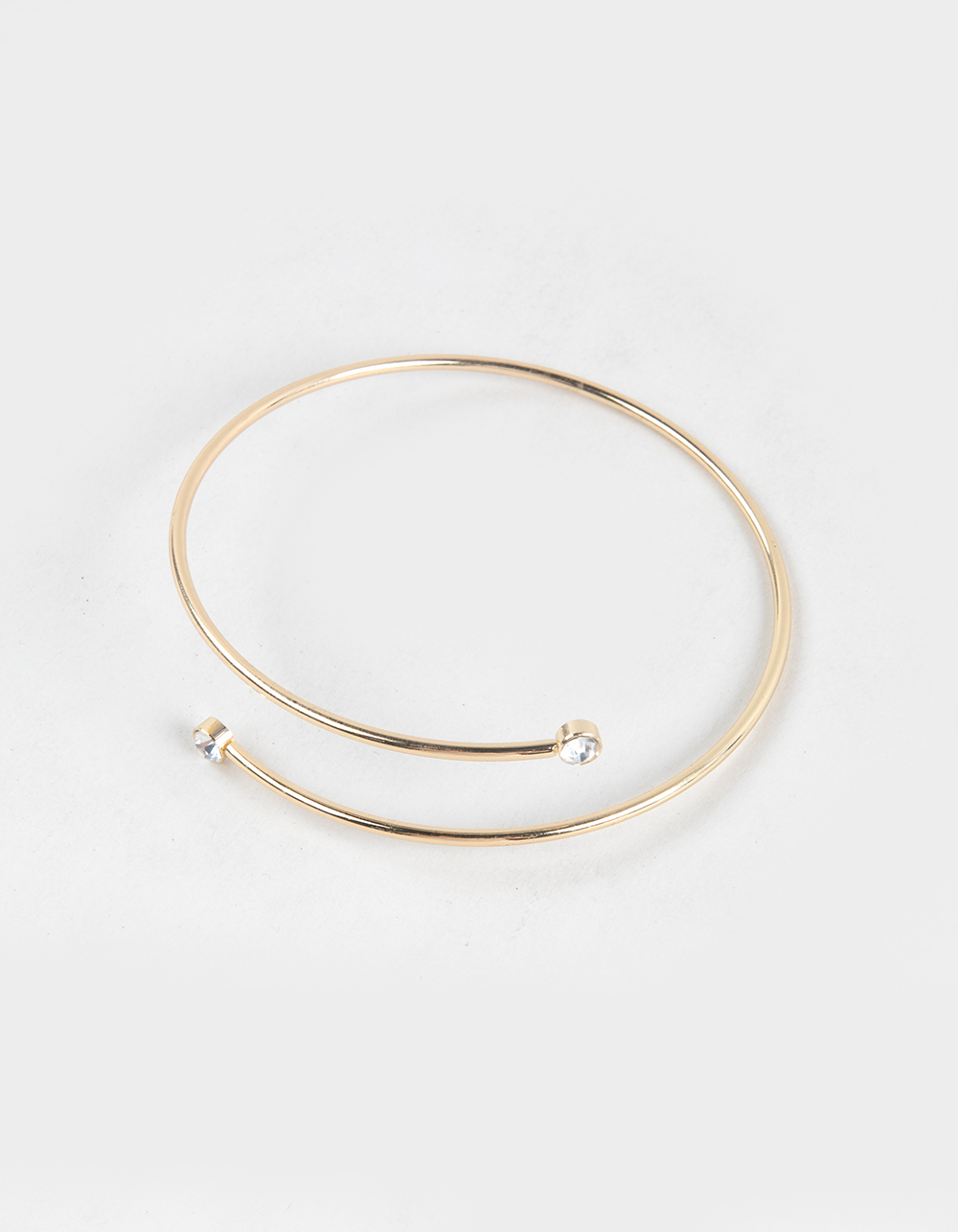 FULL TILT Crystal Top Wrap Bangle/Arm Cuff - GOLD