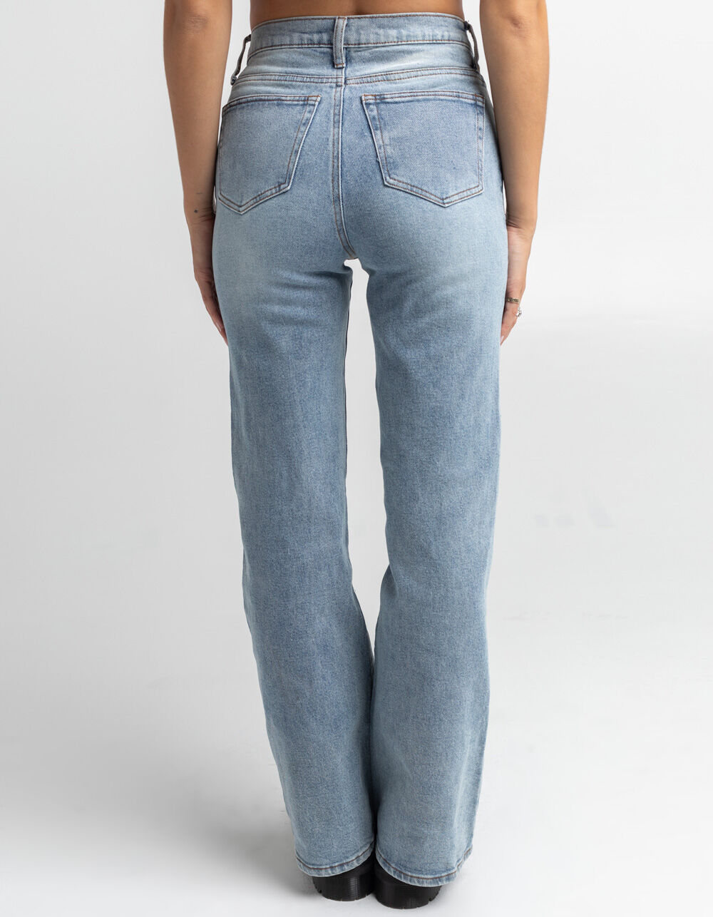RSQ Flare Womens Jeans LIGHT WASH Tillys