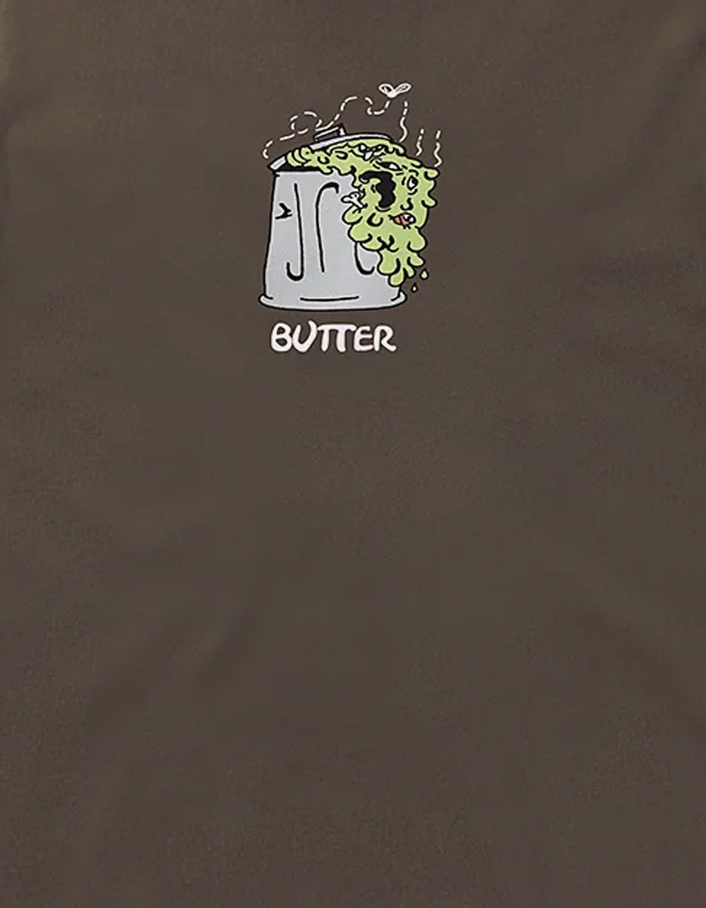 BUTTER GOODS Garbage Mens Tee - BROWN