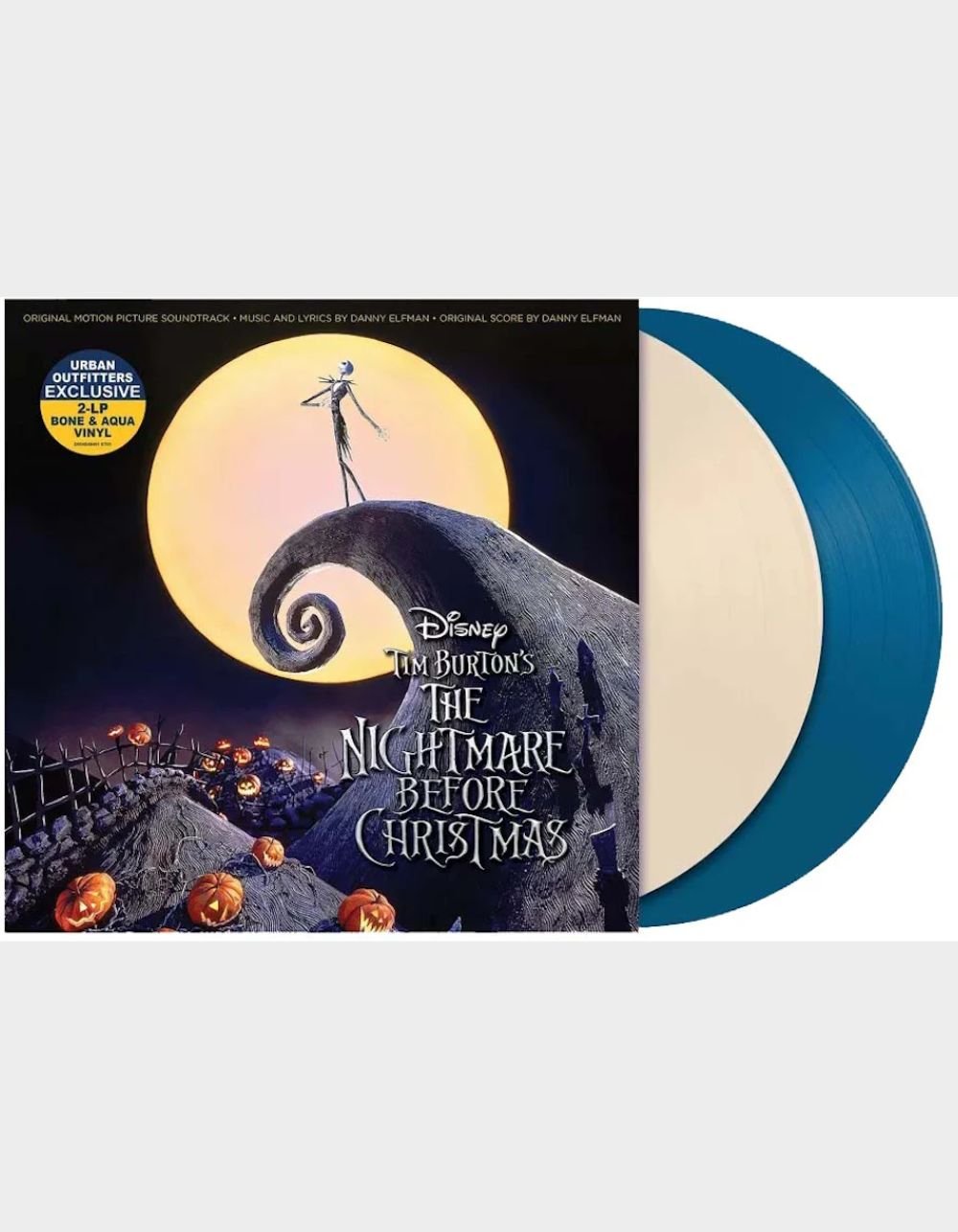 THE NIGHTMARE BEFORE CHRISTMAS The Nightmare Before Christmas (Original Soundtrack) (Limited Edition, Bone & Aqua Colored Vinyl) (2 LP's) - No Color
