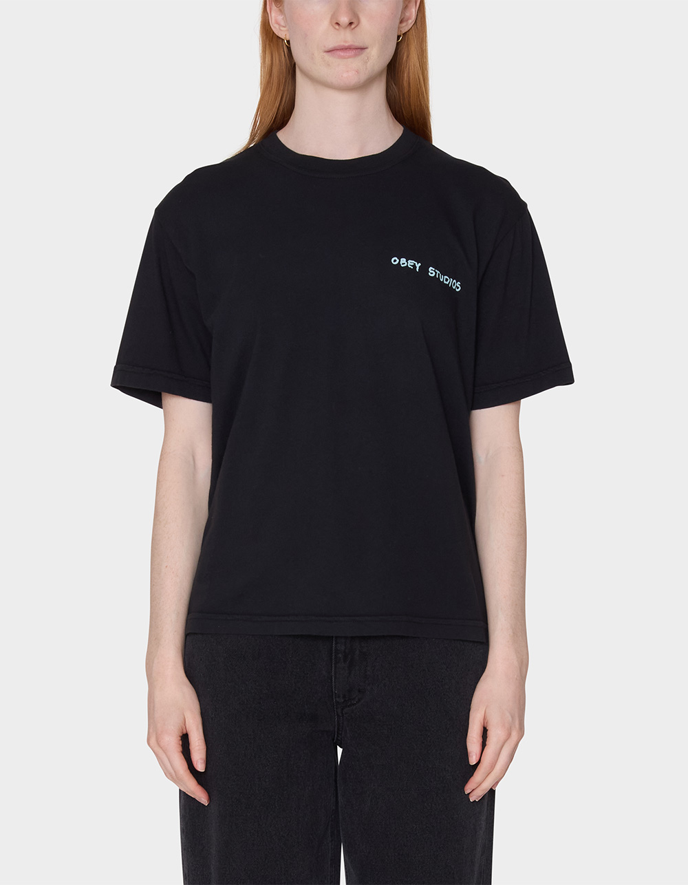 OBEY Freedom For All Womens Tee - BLACK