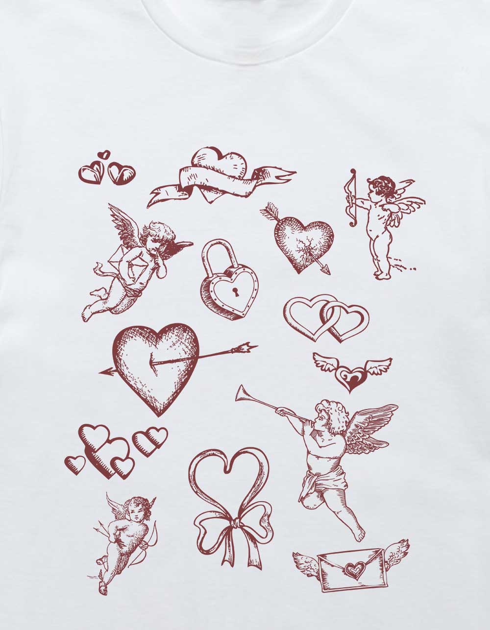 CHERUB Collage Unisex Tee - WHITE