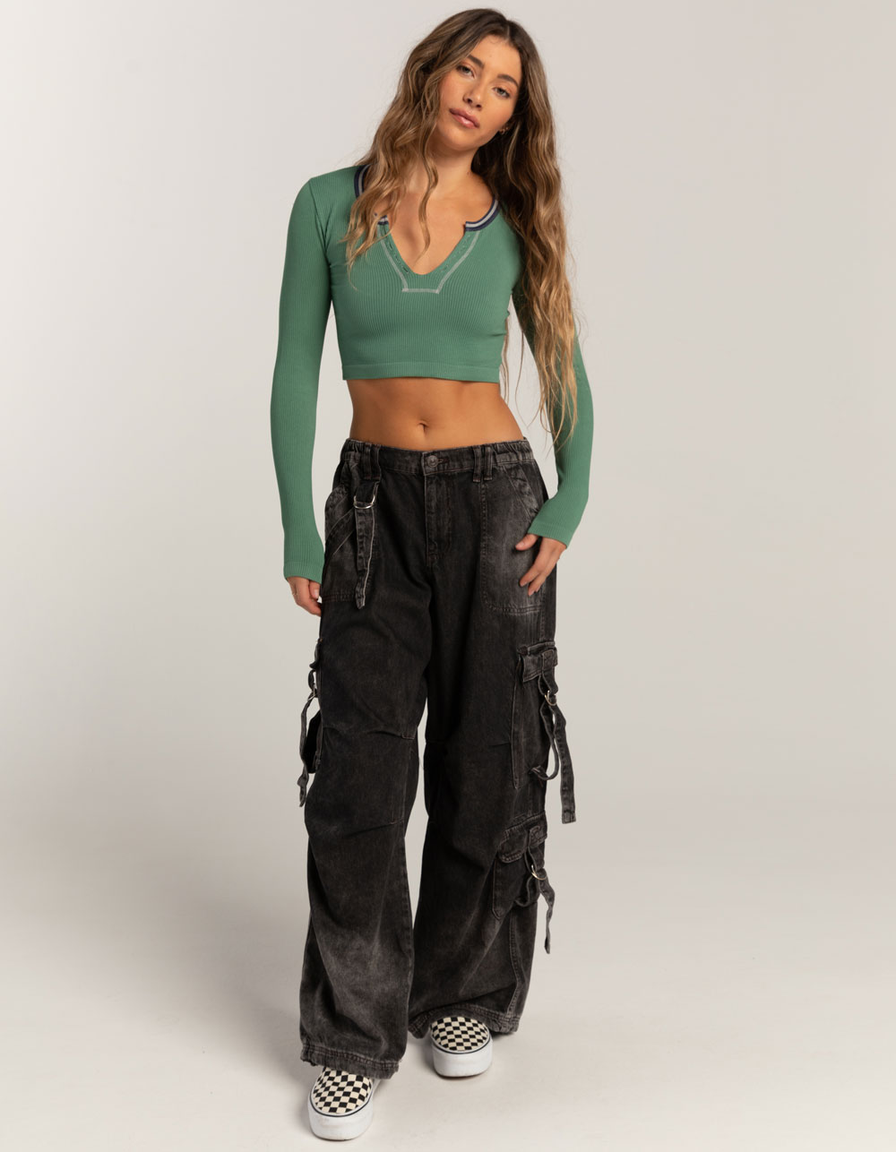 BDG Urban Outfitters Denim Strappy Womens Cargo Pants