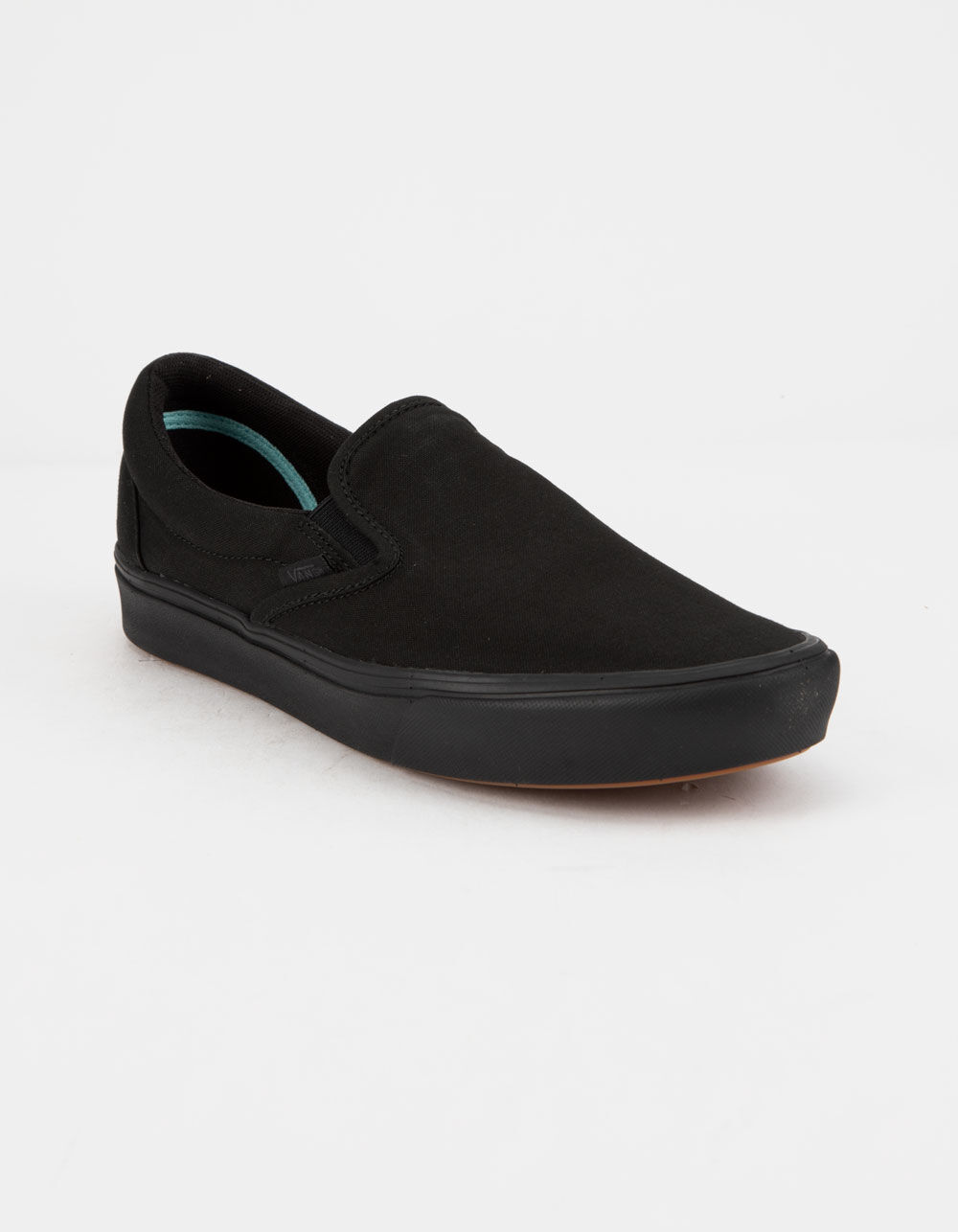 VANS ComfyCush Slip-On Black Shoes - BLACK/BLACK | Tillys