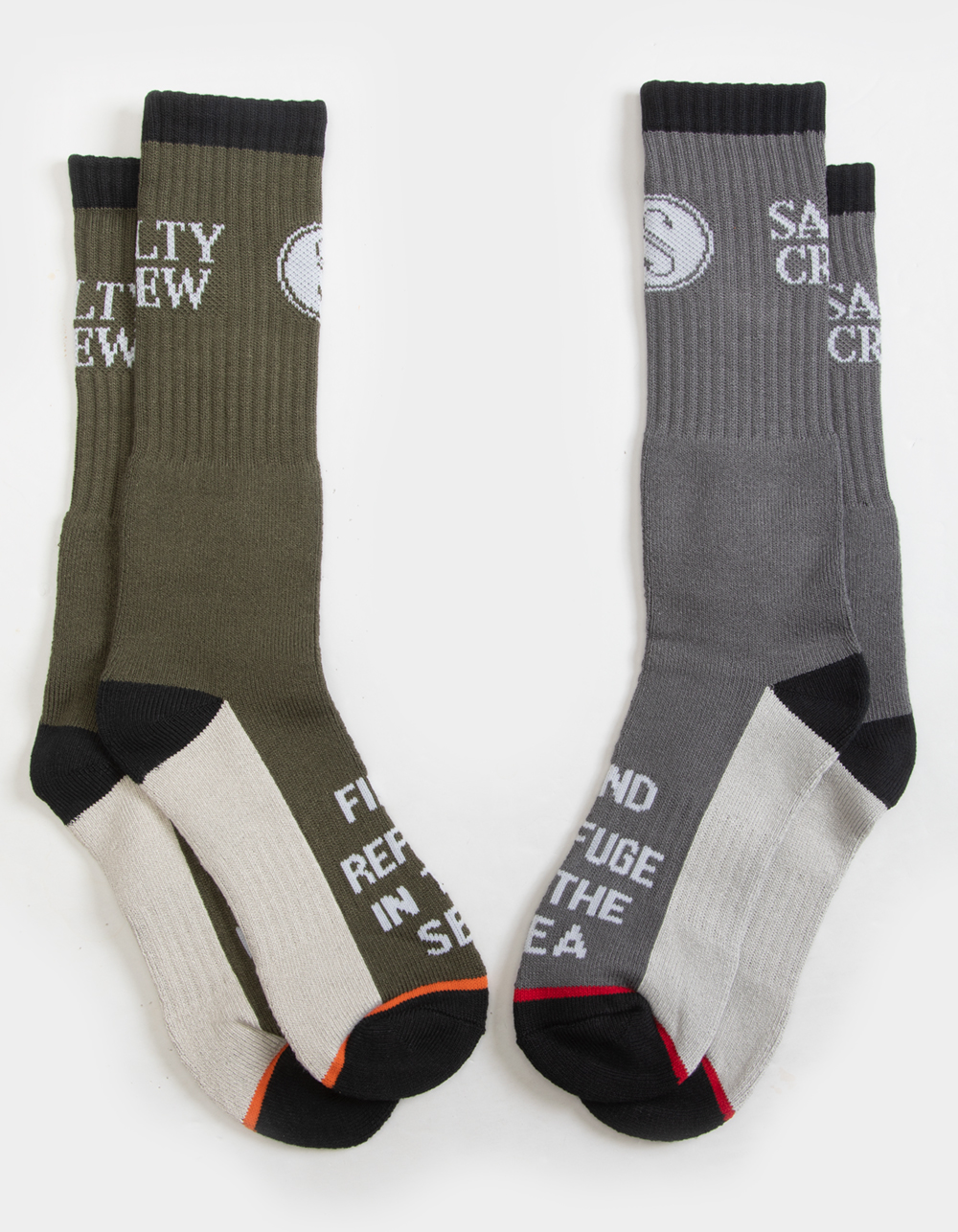 SALTY CREW Pinnacle 2 Pack Mens Boot Socks MULTI Tillys