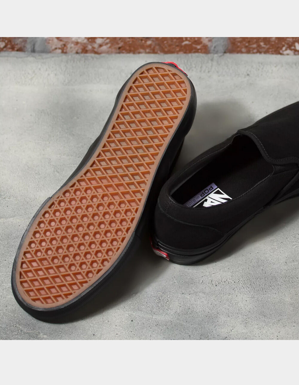 VANS Skate Slip-On Mens Shoes - BLACK/BLACK | Tillys