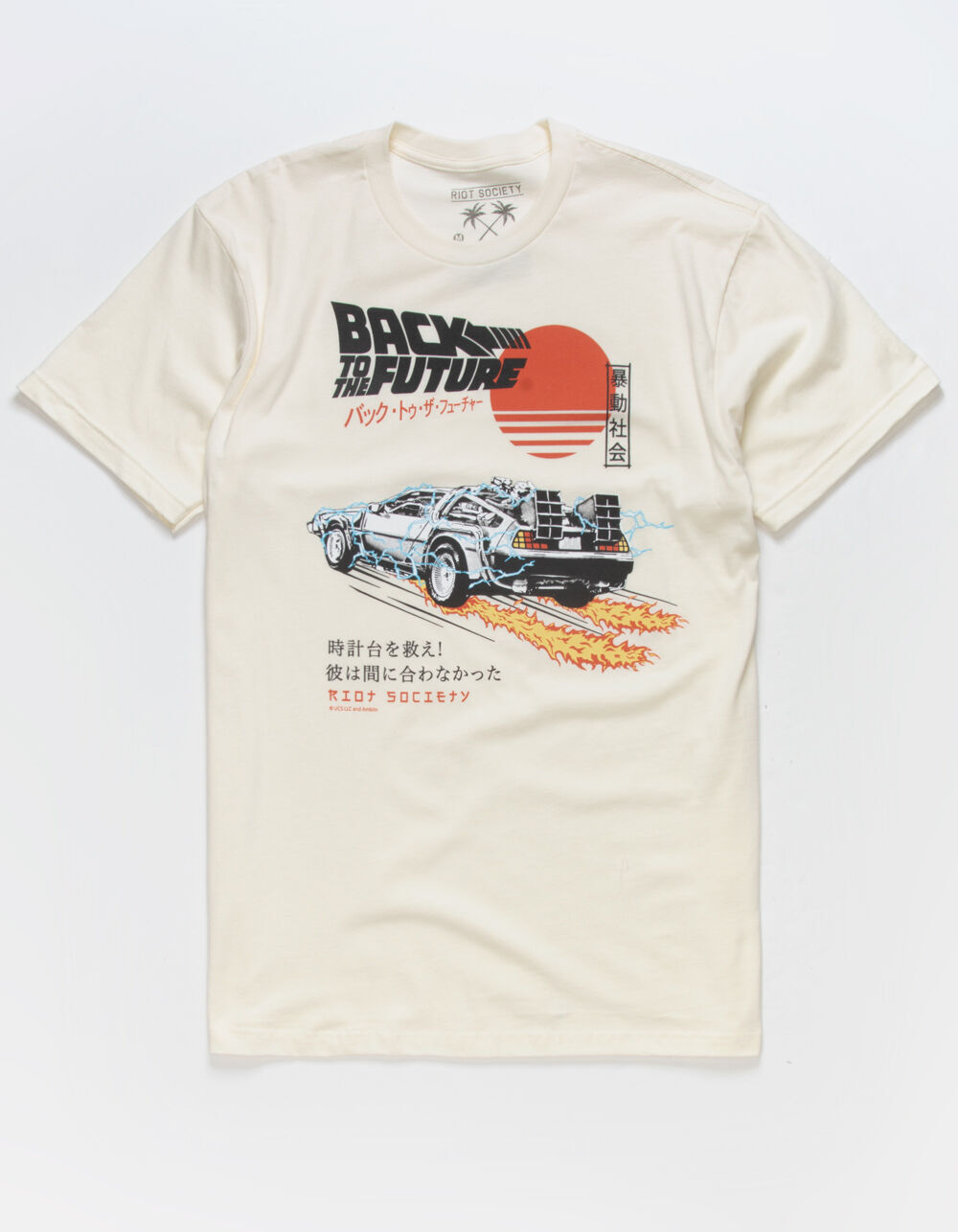 RIOT SOCIETY x Back To The Future Mens Tee - CREAM | Tillys