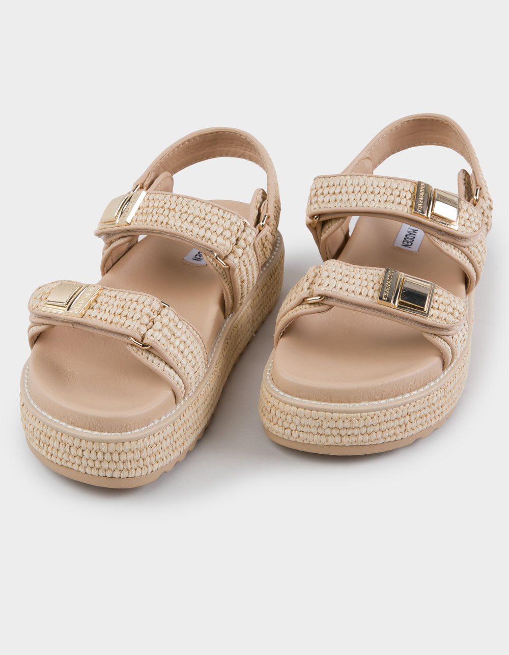 STEVE MADDEN Blaire Womens Platform Sandals - NATURAL