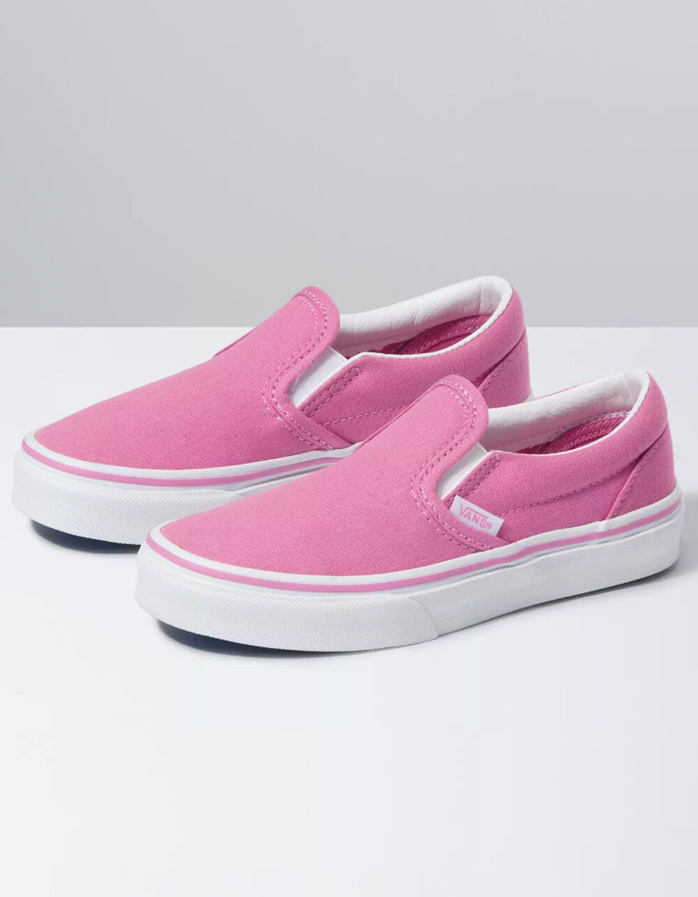 VANS Classic SlipOn Kids Shoes FUCHSIA PINK/TRUE WHITE Tillys