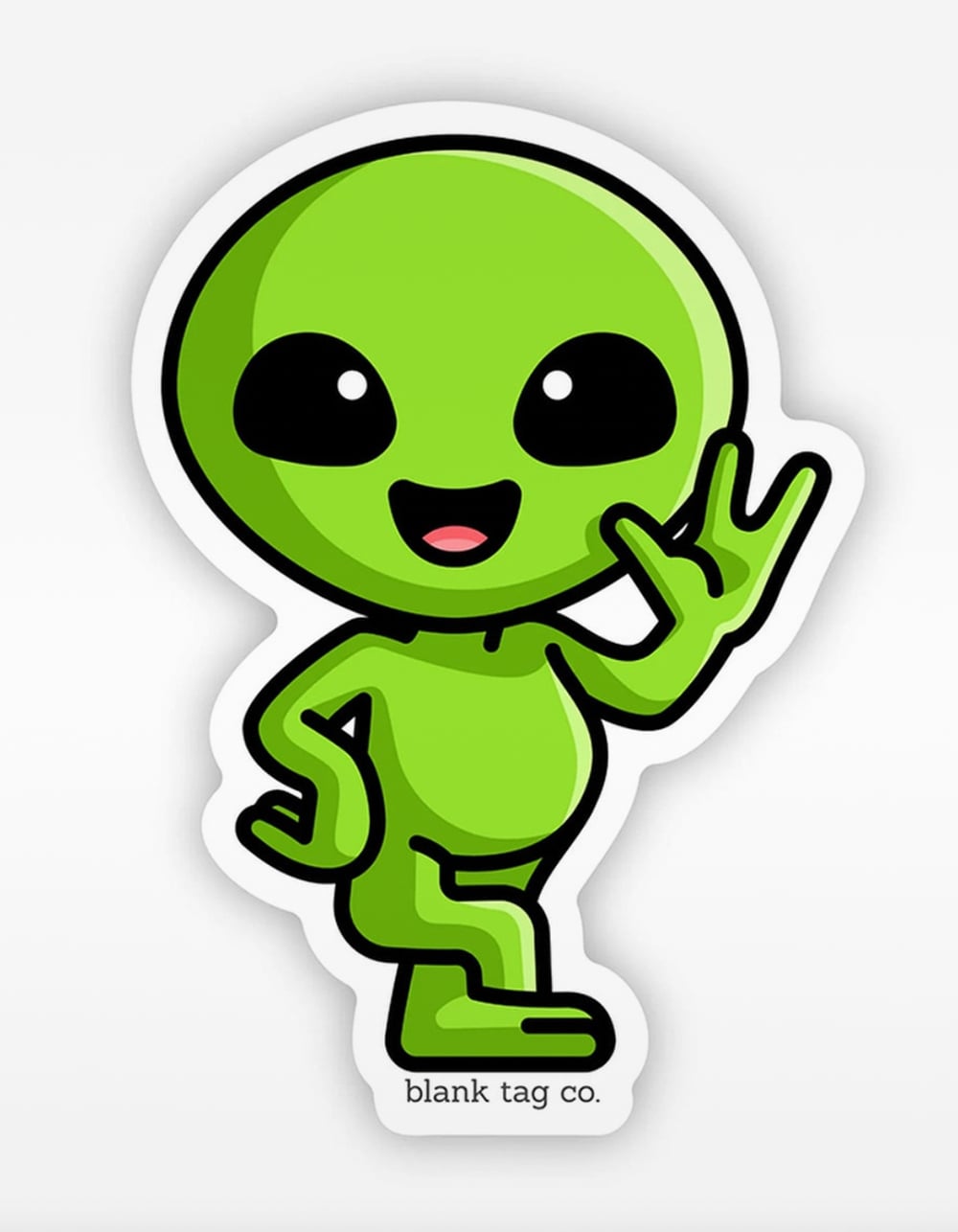 BLANK TAG CO. Alien Waving Sticker - MULTI