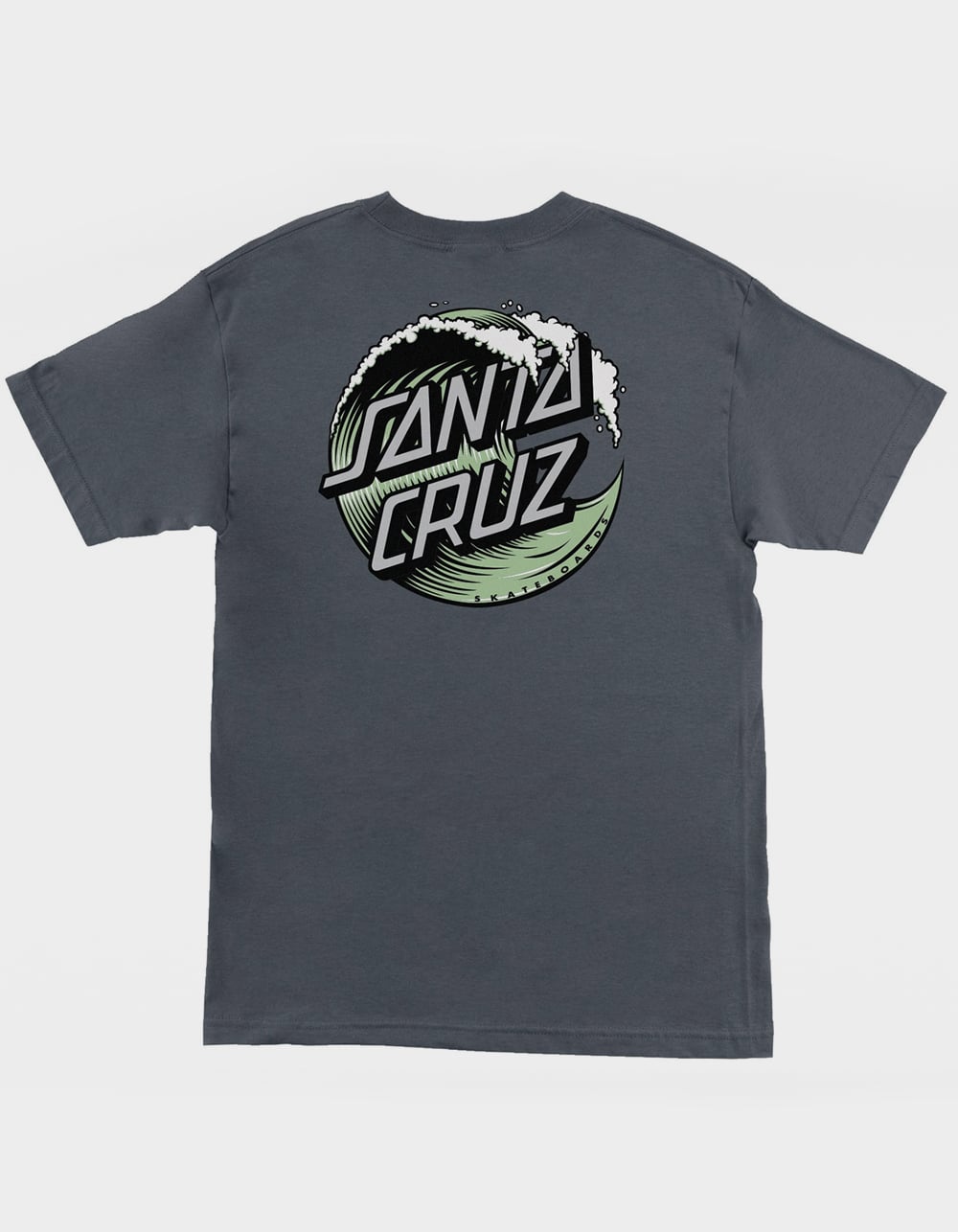SANTA CRUZ Wave Dot Mens Tee - CHARCOAL