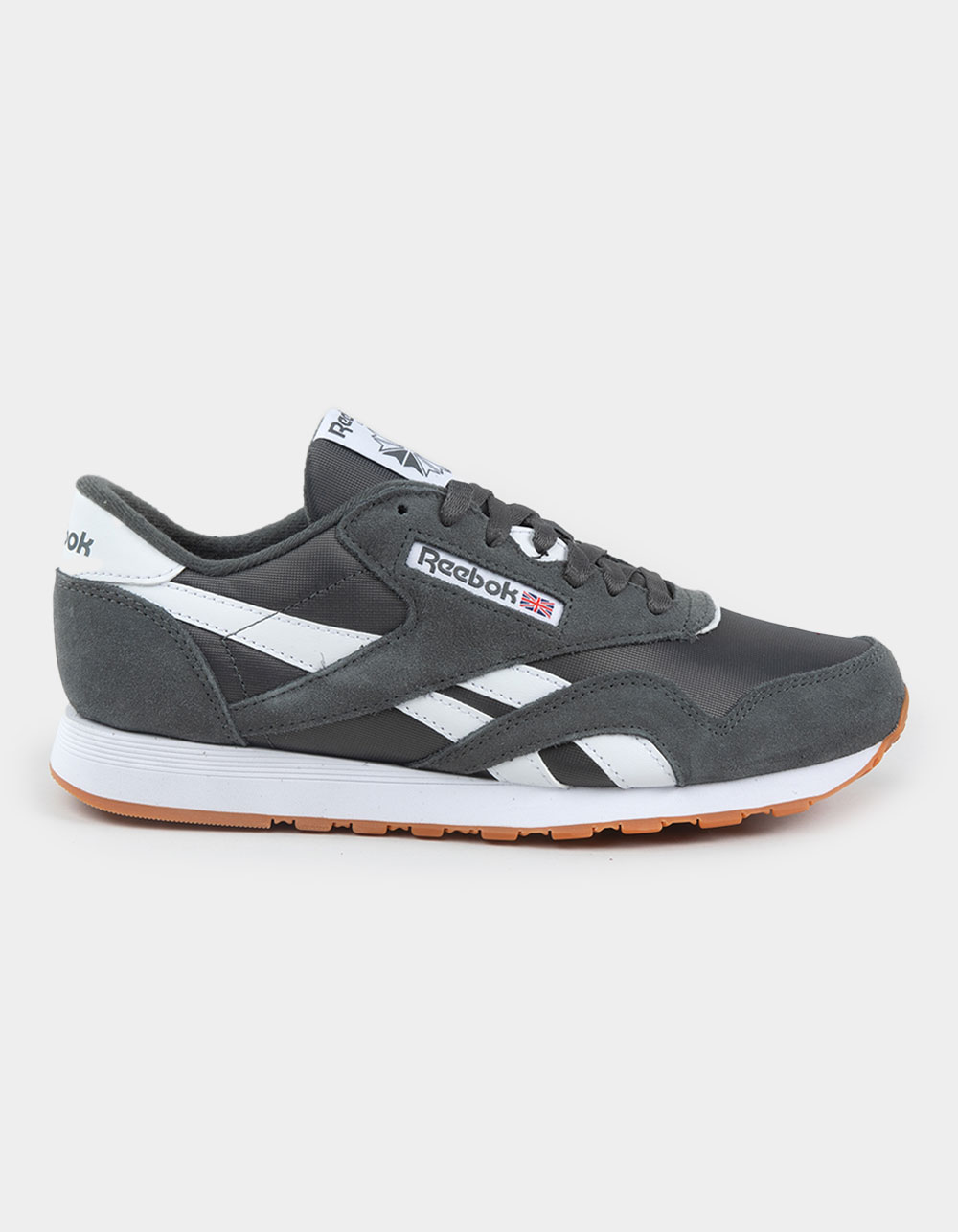 REEBOK Classic Nylon Mens Shoes - GRAY/WHITE