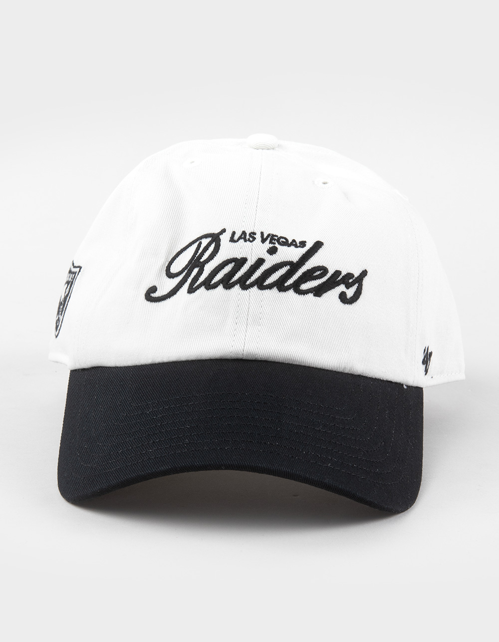 47 BRAND Las Vegas Raiders Foundational '47 Clean Up Strapback Hat - Cream Combo