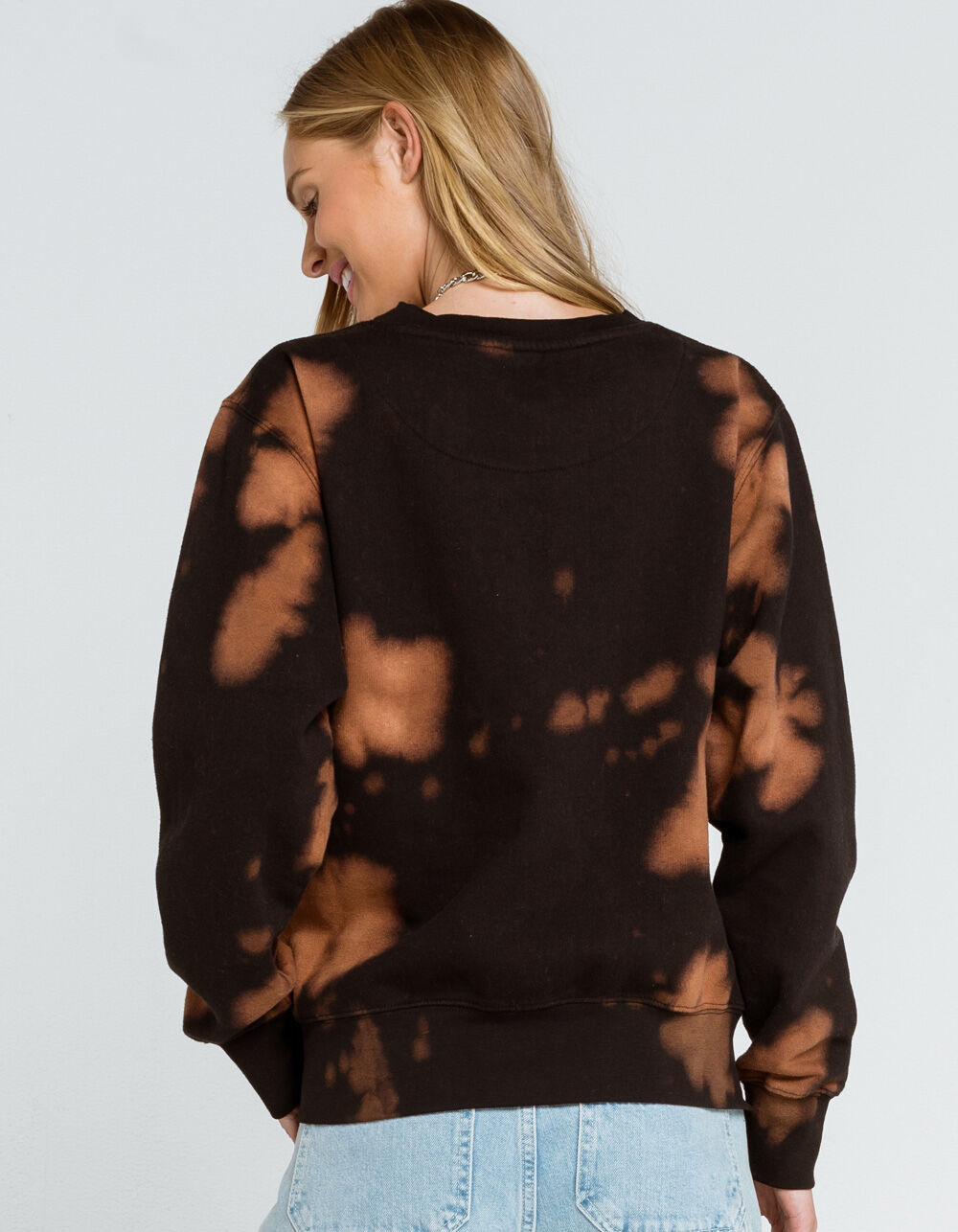 FULL TILT Bleached Butterfly Womens Sweatshirt - BLACK COMBO | Tillys