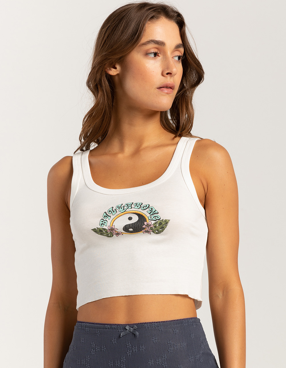 BILLABONG Balance Tropical Womens Tank Top - WHITE