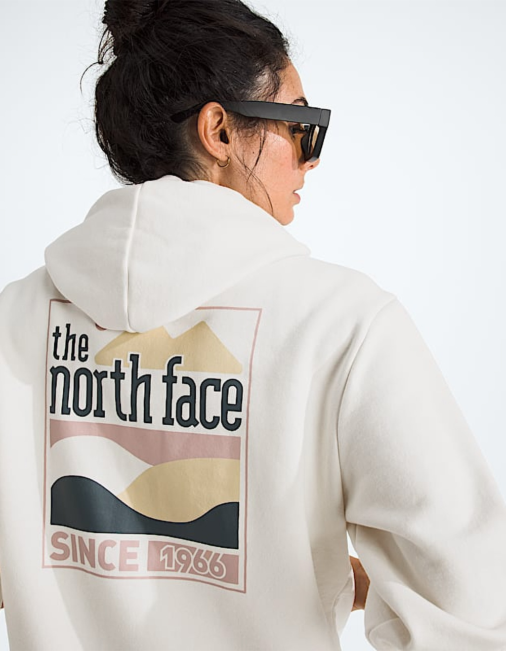 THE NORTH FACE Exploring Since '66 Womens Hoodie - OFF WHITE