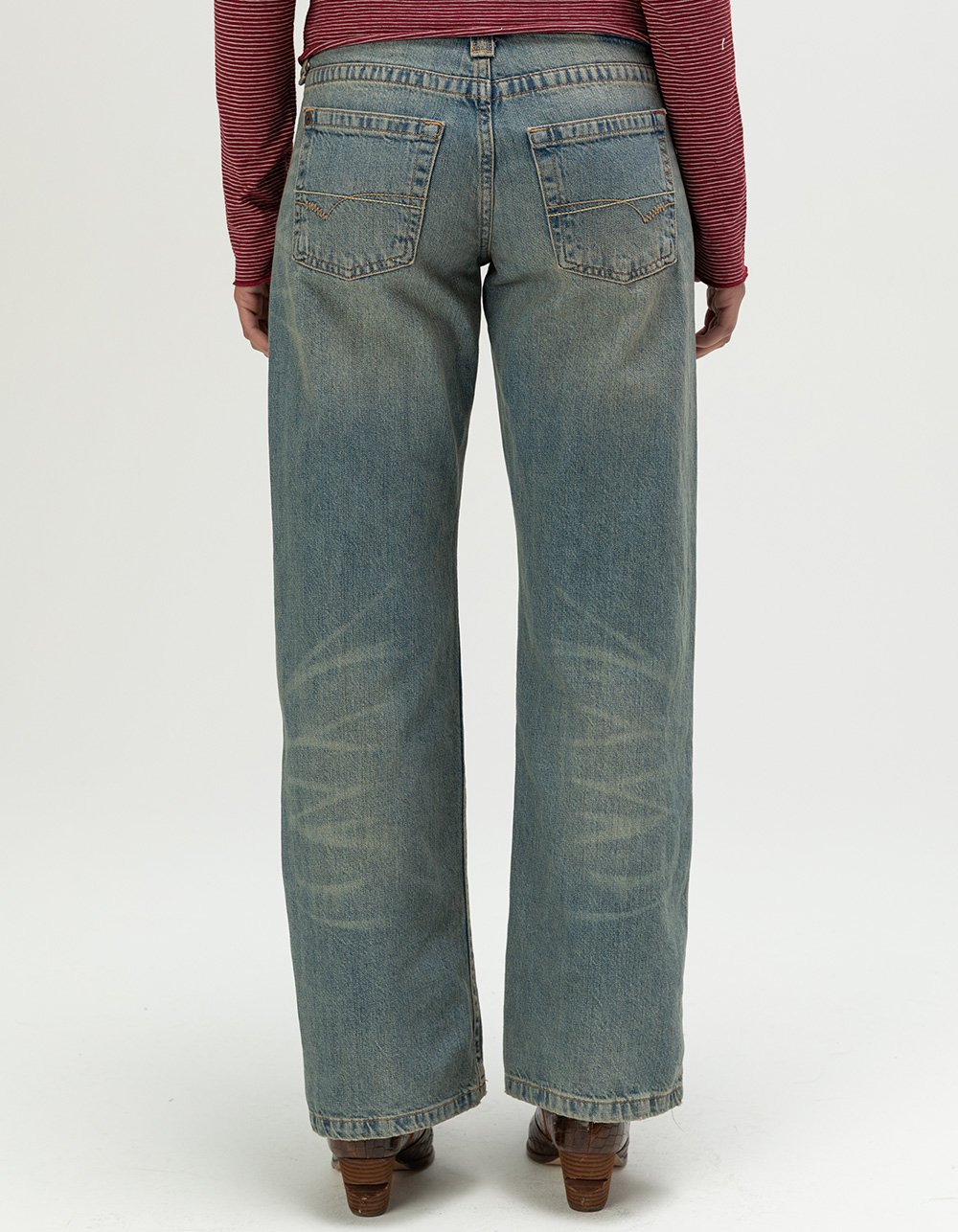 BDG Urban Outfitters Kayla Womens Low Rise Jeans - TINTED DENIM