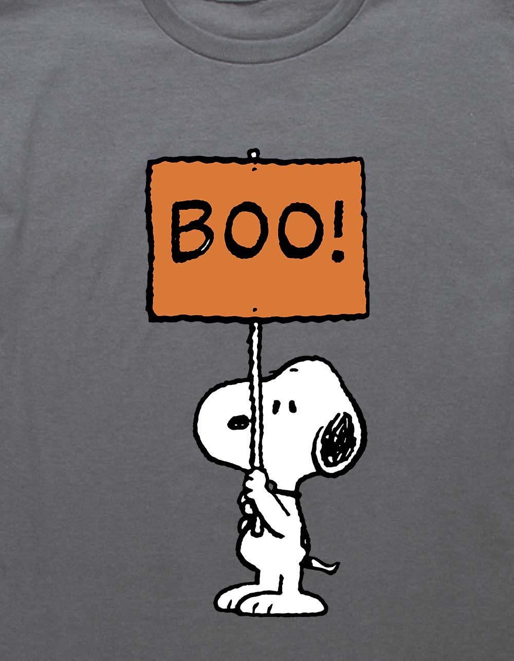 PEANUTS Boo Unisex Kids Tee - CHARCOAL - XS