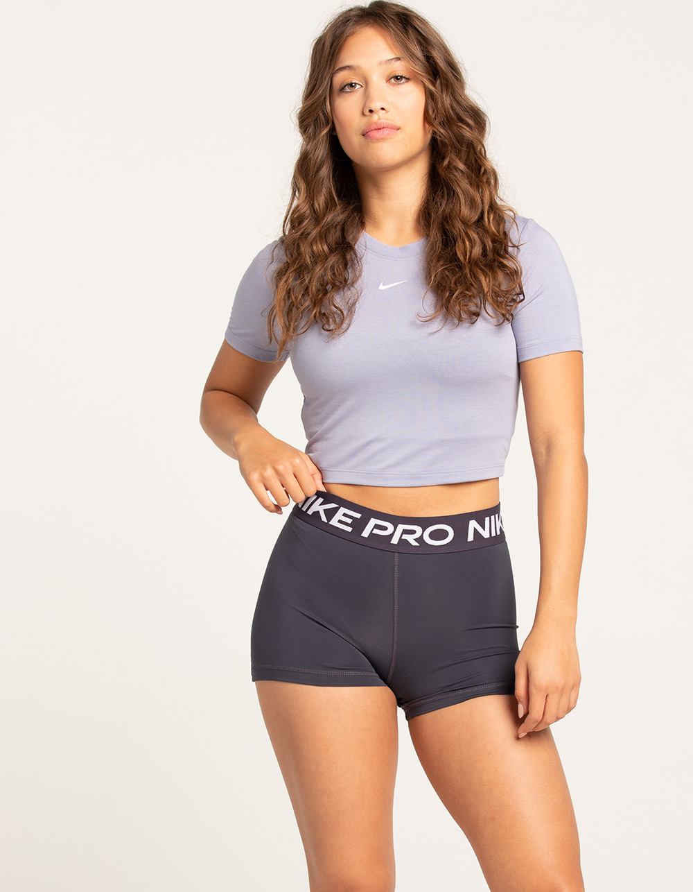NIKE Pro Womens Compression Shorts - BLUE Tillys