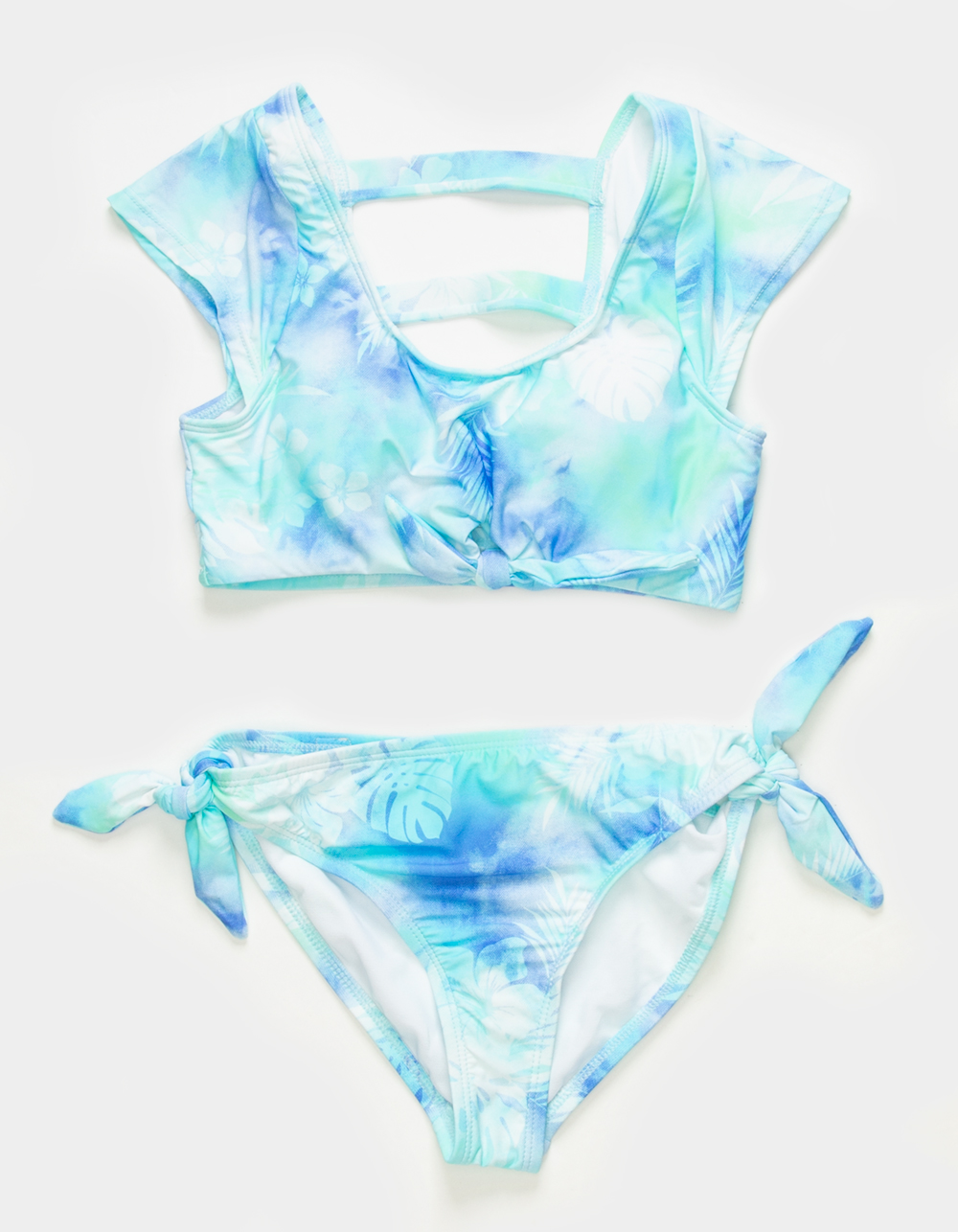 HOBIE Cap Sleeve Bralette Girls Bikini Set - BLUE COMBO | Tillys