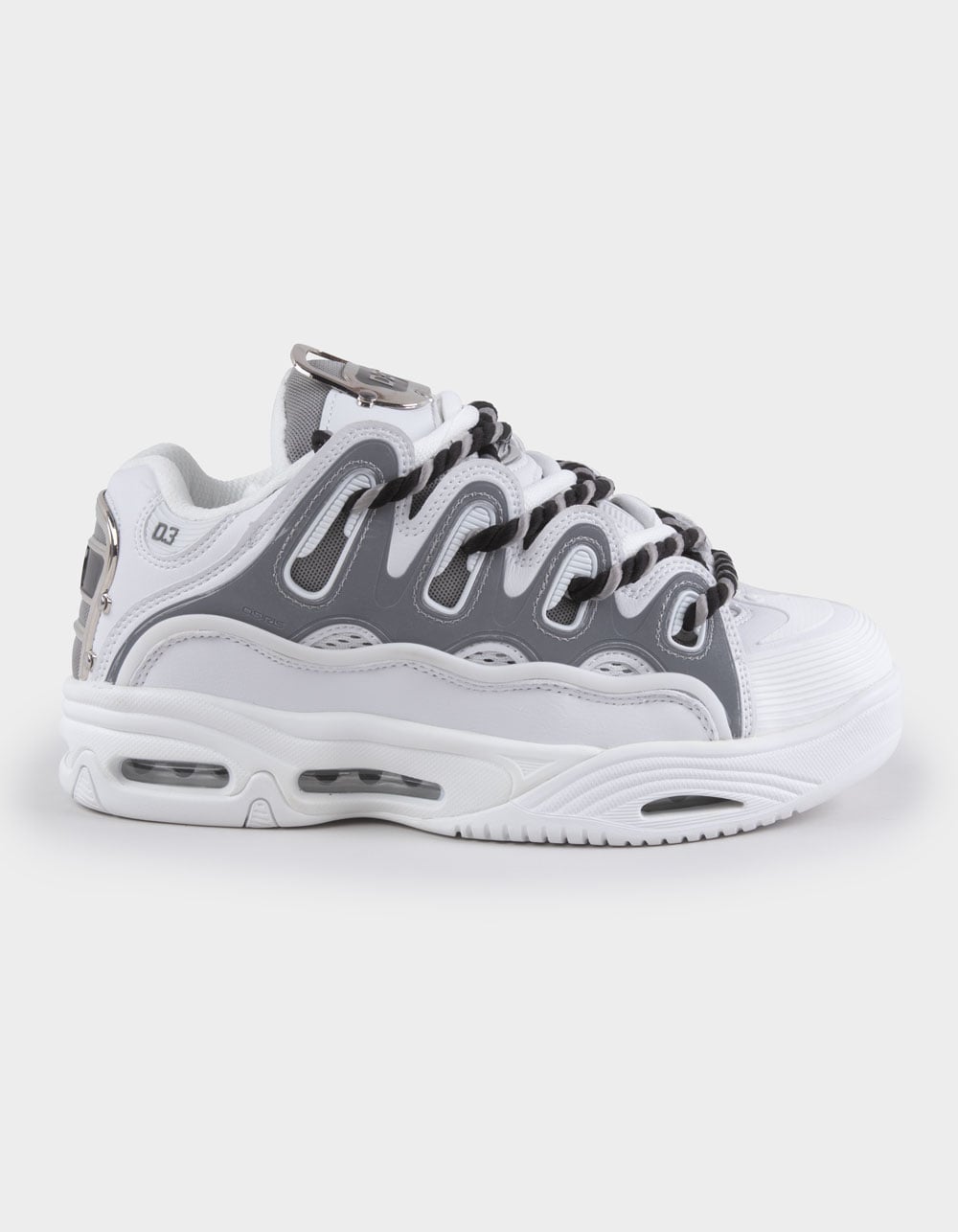 OSIRIS D3 2001 Skate Shoes - WHT/GRAY