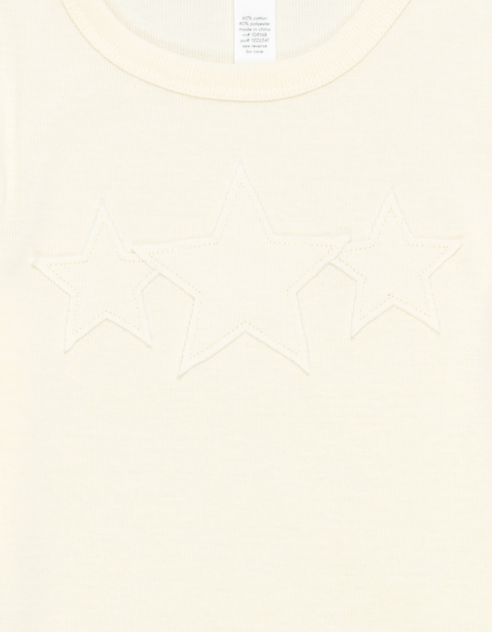 FULL TILT Star Patch Girls Tee - LT YELLOW